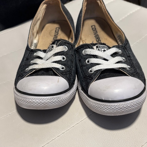 Converse Chuck Taylor All Star Ballet Lace sneakers in gray denim - Picture 3 of 5